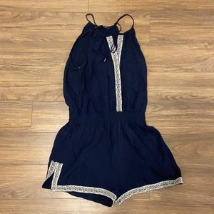 Dynamite short navy romper